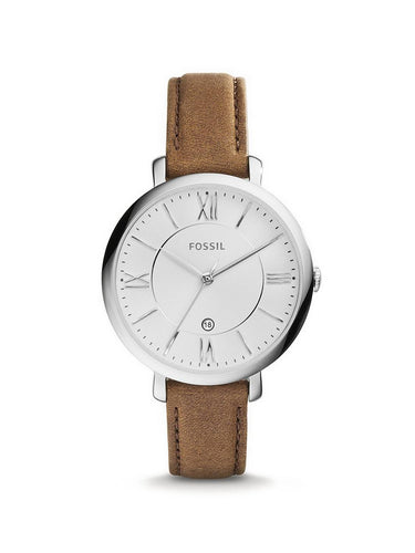 FOSSIL Damen Armbanduhr Jacqueline 36 mm Armband Leder Braun ES3708
